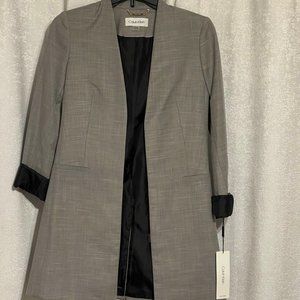 Grey Open Blazer